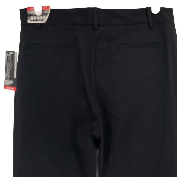 NWT George Women's Black Dress Pants Size 10 Super Stretch Slim Leg Mid Rise - Picture 4 of 12